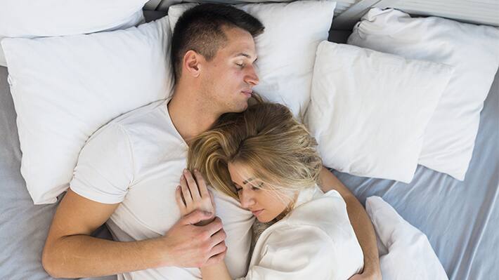 AI suggest five benefits of hugging partner while sleeping