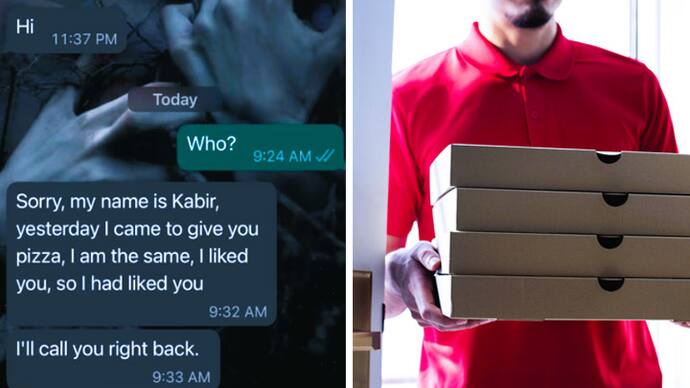 pizza delivery boy send love proposal to girl on whatsapp 