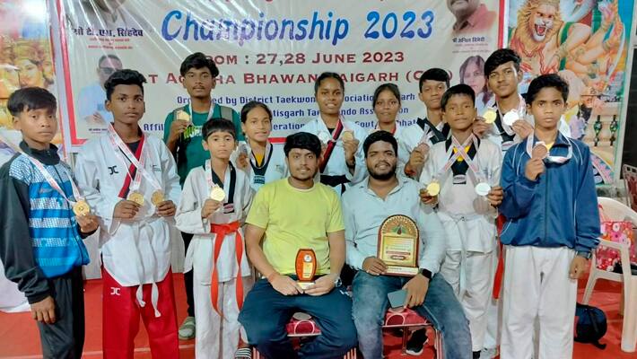 Taekwondo players from Chhattisgarh selected at national level