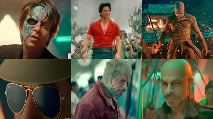 Shahrukh Khan 7 Look In Jawan Prevue
