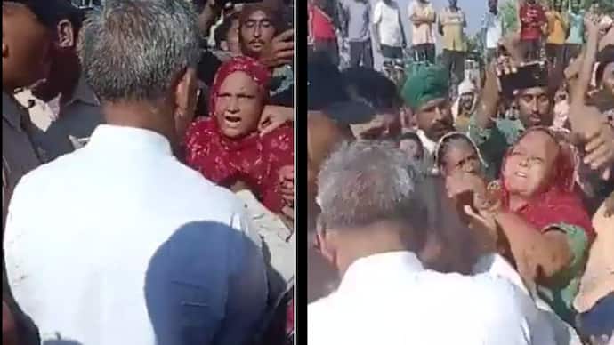Shocking video Haryana MLA Ishwar Singh