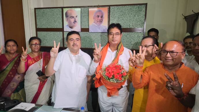 Anant Maharajs submitted nomination for Rajya Sabha as a bjp candidate  Suvendu Adhikari said the day was historic bsm