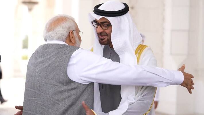 PM Modi with UAE President
