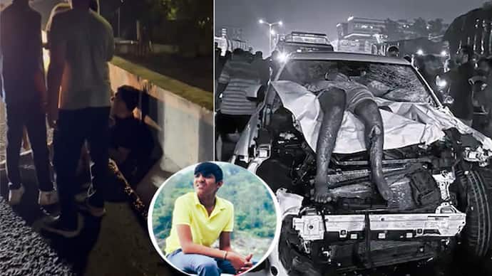 Ahmedabad ISKCON Over Bridge Jaguar Accident