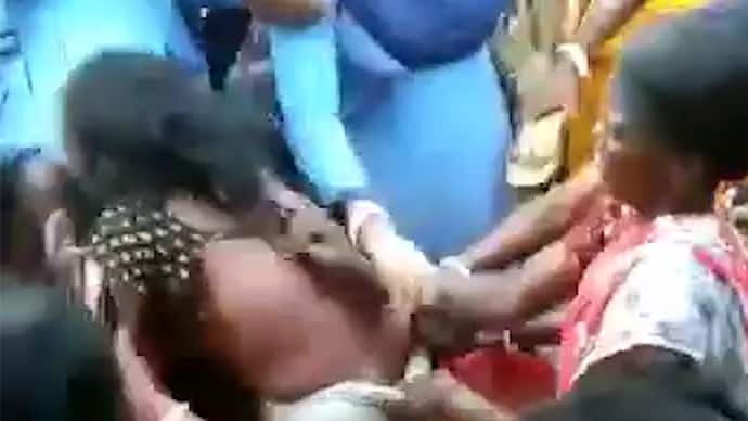 Malda s women tortured viral video reaction of Amit Malviya Shashi Panja and Brinda Karat 