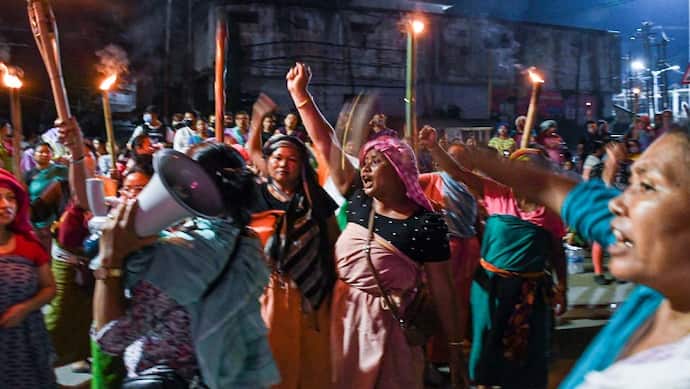 Manipur women protest