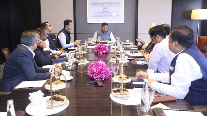 CM-Pushkar-Singh-Dhami-meeting-for-Uttarakhand-Global-Investors-Summit-2023