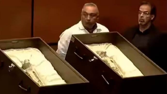 Watch the video of the mysterious non human alien dead displayed at the Congress of Mexico bsm