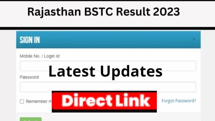rajasthan bstc pre deled result 2023 date 