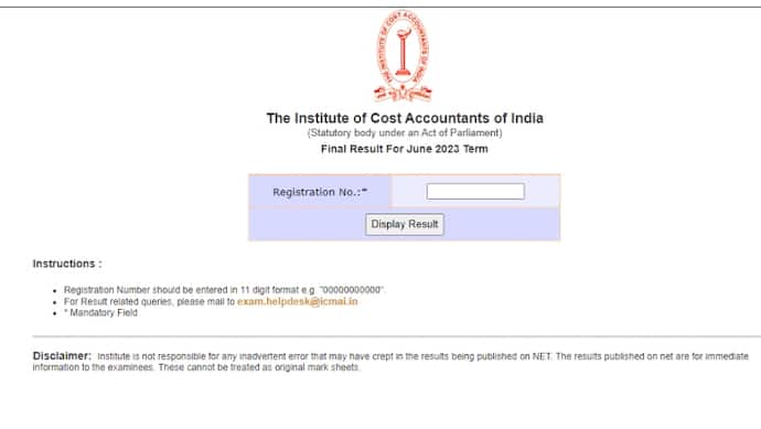 icmai cma inter final june results 2023 out