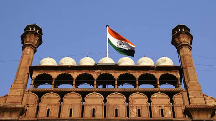 indian flag, red fort