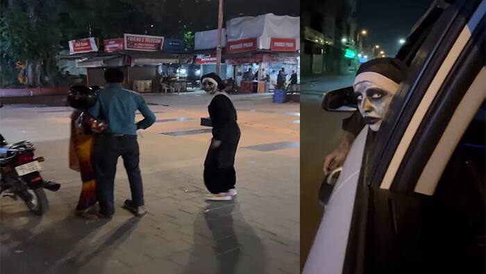 look of The Naan on the streets of Delhi If you want to see a ghost you must watch this viral video bsm