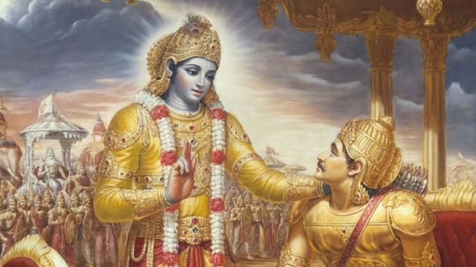 Bhagavad Gita Krishna speaks to Arjuna