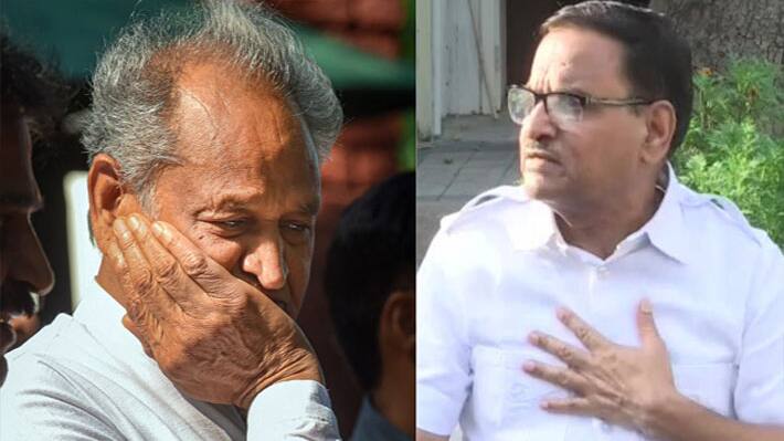 Ashok Gehlot with Mahesh Joshi