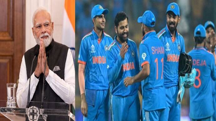 Team India and PM Modi