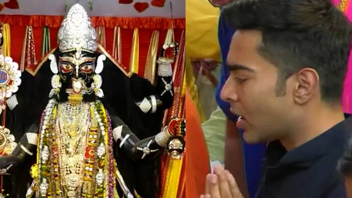 TMC leader Abhishek Banerjee offered pooja at Boro Maa s temple in Naihati bsm