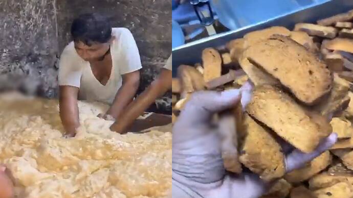 Viral video of making toast biscuits from a factory shoot  makes you think before you eat bsm