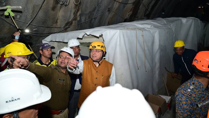 Pushkar-Singh-Dhami-take-Uttarkashi-Silkyara-Tunnel-Rescue-Update