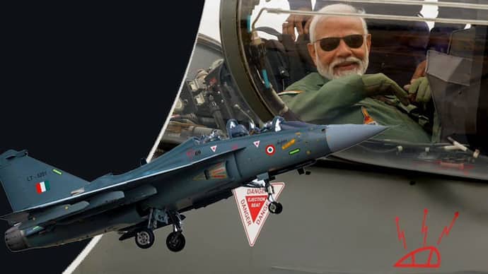 Feeling proud PM Modi said after boarding a Tejas fighter jet in Bengaluru bsm