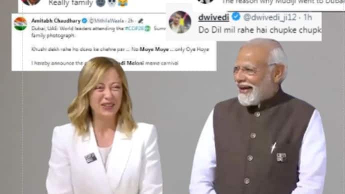 PM Modi meme with Meloni