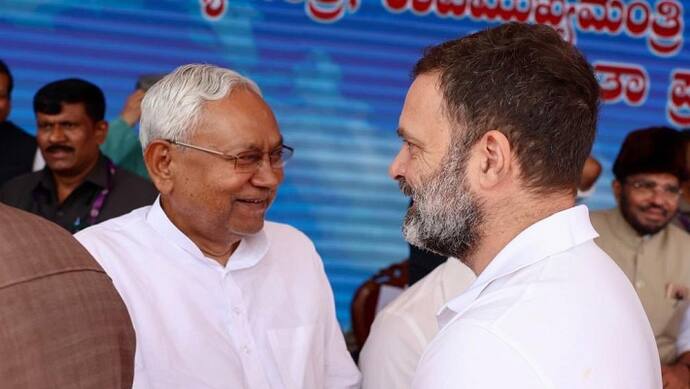 Rahul Gandhi with Nitish kumar