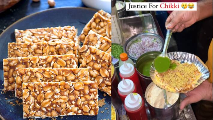 Surat-food-vendor-making-peanut-chikki-chaat