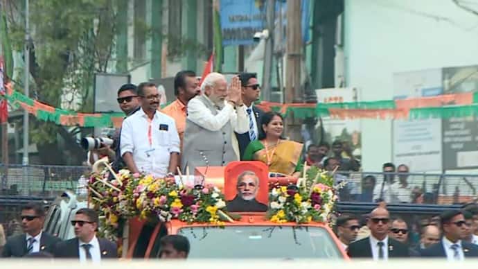 PM Modi Thrissur roadshow
