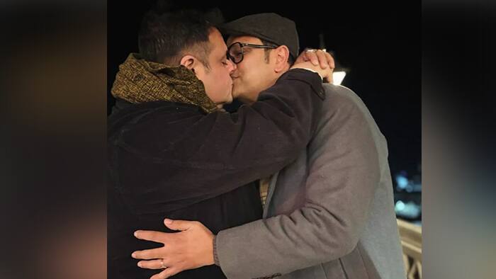 Sujoy Prasad Chatterjee gave a message to the netizens by sharing a picture of him kissing a male friend bsm