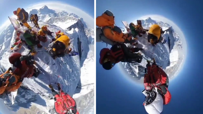 video of Mount Everest shot from 360 degrees has gone viral on social media bsm