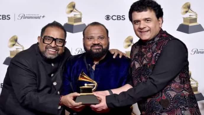 shankar mahadevan  zakir hussain shakti band bagged best global music album award