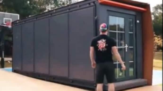 Check out the US Tiktoks 21 lakh rs Foldable House in the viral video bsm