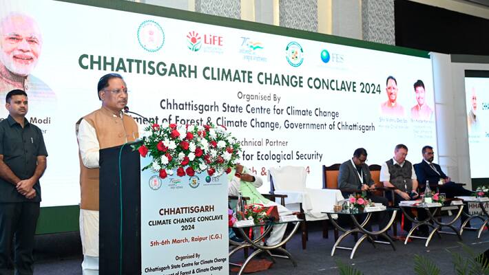 Vishnu-Deo-Sai-inaugurated-Chhattisgarh-Climate-Change-Conclave-2024