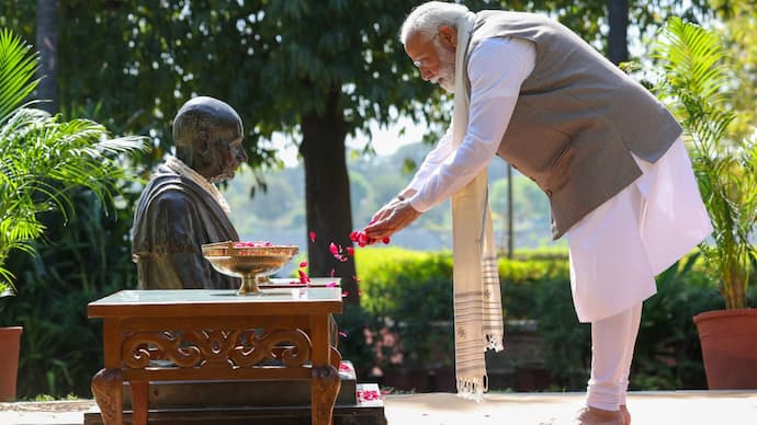 PM Modi at Sabarmati Ashram