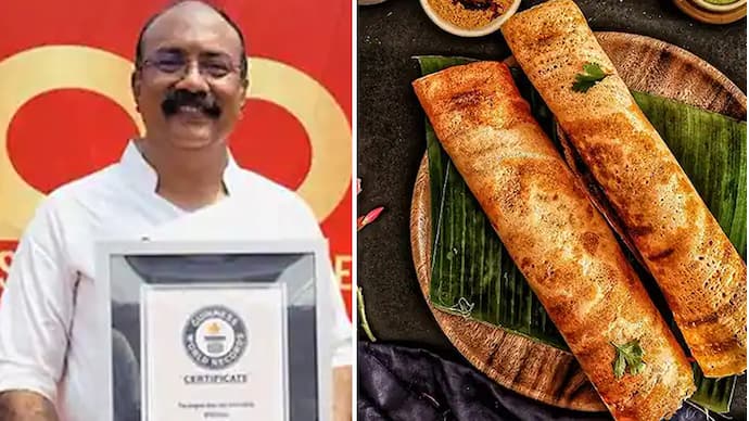 World record set for 123 -foot-long dosa