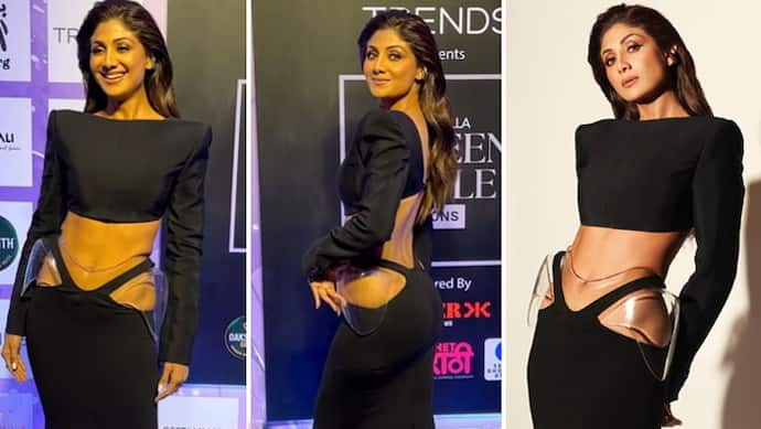 shilpa shetty brutally trolled for wearing cutout dress with plastic 