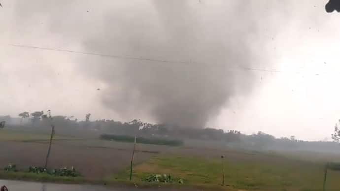 Meteorological office claims Jalpaiguri storm as mini tornado  The video is viral on social media bsm
