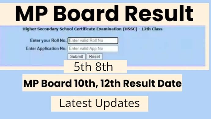 MP Board 5th 8th results 2024