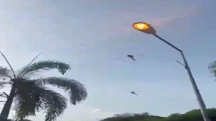 wo helicopters collide in mid Air 10 Dead Watch the Video