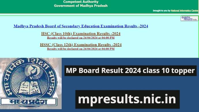 MP Board Result 2024 class 10 toppers list