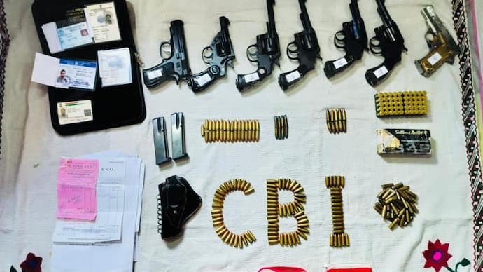 Sandeshkhali Update  CBI recovers many weapons documents of Shahjahan recovered bsm