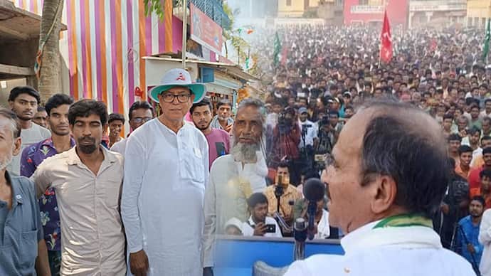 Congress leader Adhir Chowdhury campaigned for Mohammad Selim in Murshidabad Lok Sabha constituency bsm