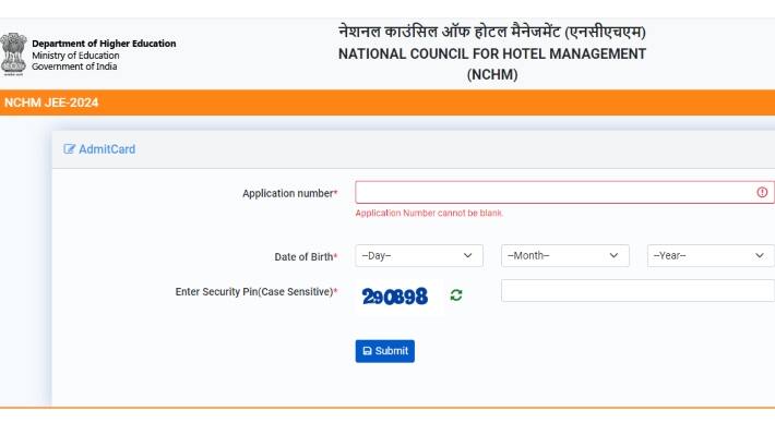 nchmjee admit card 2024 direct link