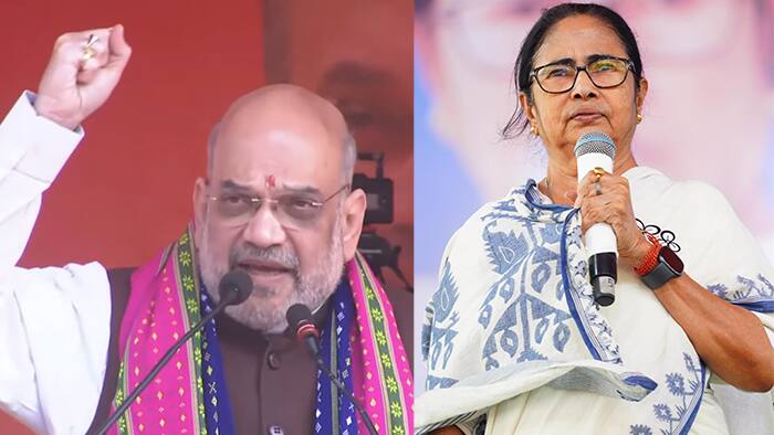 Mamata Banerjee and Amit Shah target each other over Sandeshakhali issue in Lok Sabha polls bsm