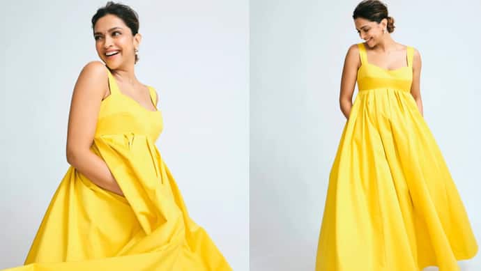 Deepika Padukone Yellow Gown
