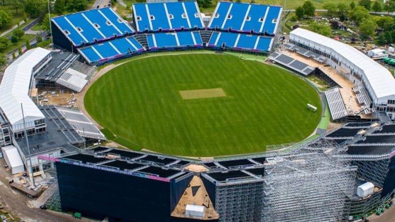 Nassau County International Cricket Stadium in New York.