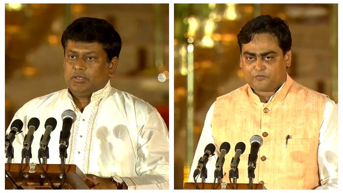 Narendra Modis Oath Ceremony Sukanta Majumdar and Shantanu Thakur took oath as Ministers of State bsm
