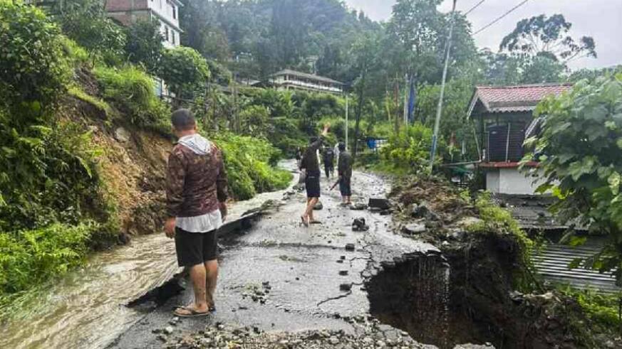 Sikkim rain landslide
