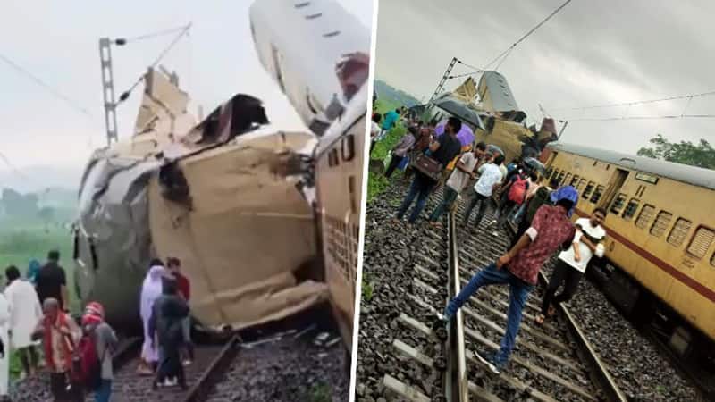 Kanchanjunga Express collides with goods train in New Jalpaiguri, several injured; visuals surface